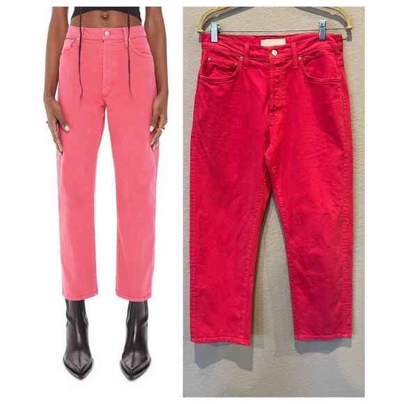 MOTHER The Ditcher Crop High Waist Jeans (26) - Picture 1 of 11